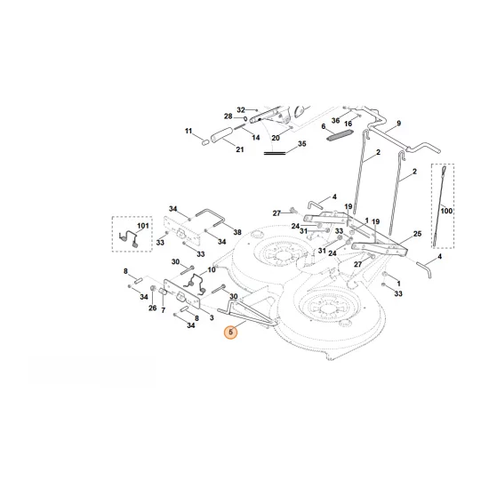 STIHL  jarzmo 6160 763 5600